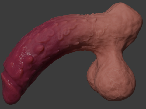 Ferinan Monster Penis Sextoy Rigged 3D Model