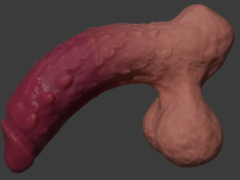 Ferinan Monster Penis Sextoy Rigged 3D Model