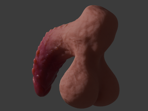 Ferinan Monster Penis Sextoy Rigged 3D Model