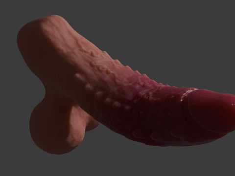 Ferinan Monster Penis Sextoy Rigged 3D Model
