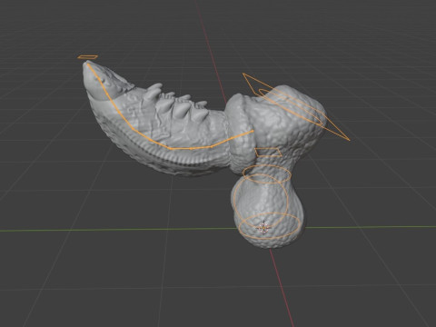Fantasy Skiritix Dragon Penis Sextoy Rigged 3D Model