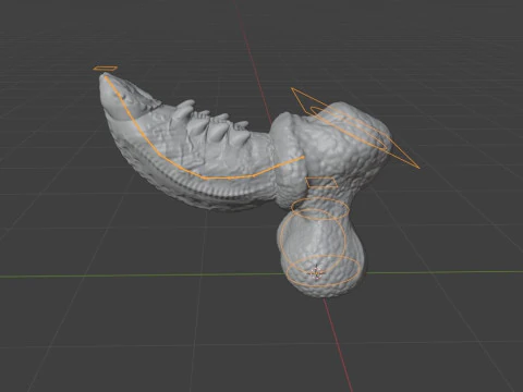 Fantasy Skiritix Drag&oacute;n Pene Sextoy Rigged Modelo 3D
