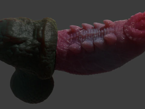 Fantasy Skiritix Drag&oacute;n Pene Sextoy Rigged Modelo 3D