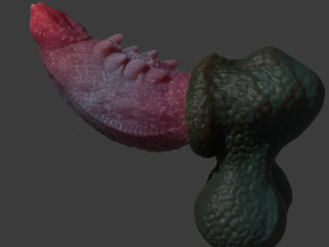 Fantasy Skiritix Drag&oacute;n Pene Sextoy Rigged Modelo 3D