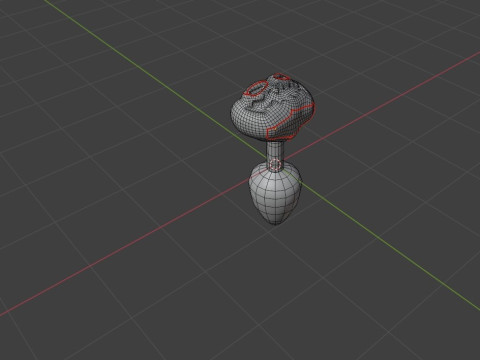 Spooky Pumpkin Plug Lowpoly Sextoy 3Dモデル