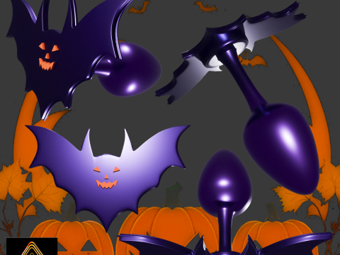 Spooky Batplug Sextoy 3D Model