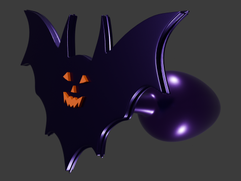 Spooky Batplug Sextoy 3D Модель
