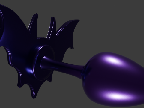 Spooky Batplug Sextoy 3D Модель