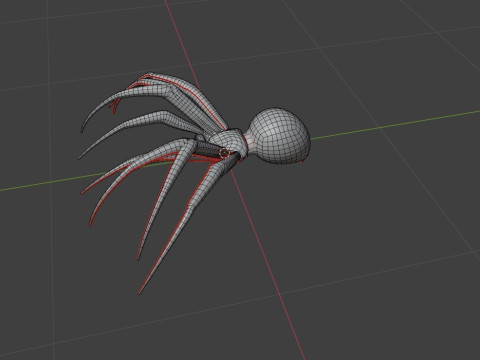 Spooky Spider Plug Sextoy lowpoly 3D Модель