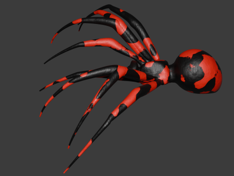 Spooky Spider Plug Sextoy lowpoly 3D Модель