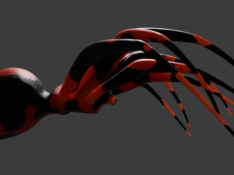 Spooky Spider Plug Sextoy lowpoly 3D Модель