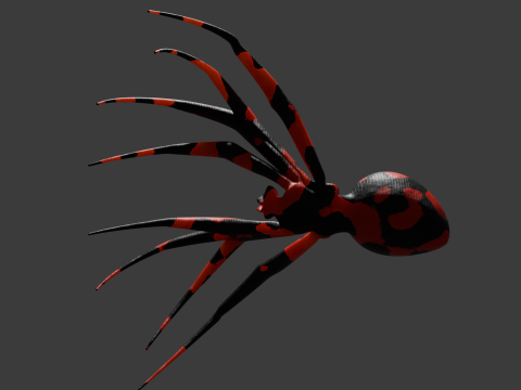 Spooky Spider Plug Sextoy lowpoly 3D Модель