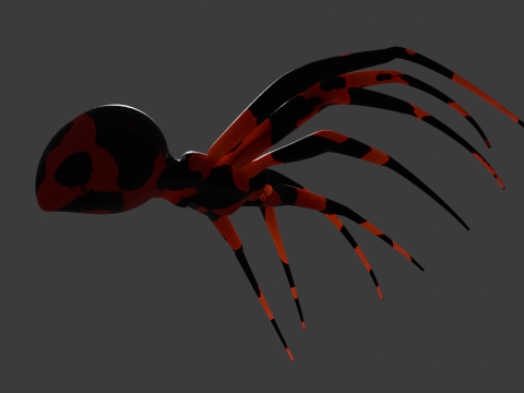 Spooky Spider Plug Sextoy lowpoly 3D Модель
