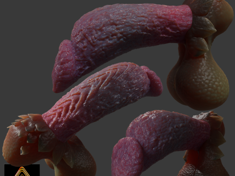 Fantasy Dragon Eragan Penis Sextoy Rigged 3D Model