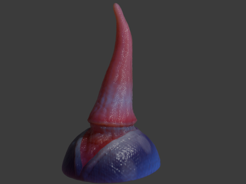 Fizz Fantasy Penis Sextoy Rigged 3D Model