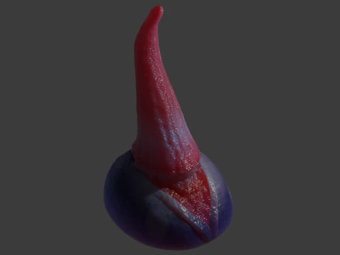 Fizz Fantasy Penis Sextoy Rigged 3D Model