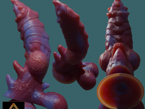 Fantasy Dragon Penis Sextoy Azerrath Rigged 3D Model