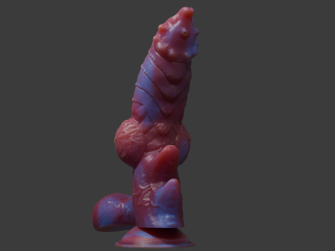 Fantasy Dragon Penis Sextoy Azerrath Rigged 3D Model