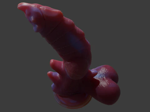 Fantasy Dragon Penis Sextoy Azerrath Rigged 3D Model