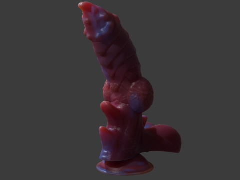 Fantasy Dragon Penis Sextoy Azerrath Rigged 3D Model