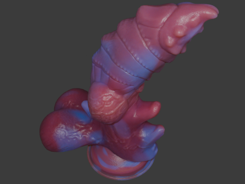 Fantasy Dragon Penis Sextoy Azerrath Rigged 3D Model