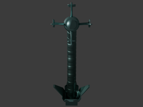 Dandadan Robot Alien Penis Sextoy Lowpoly Rigged Modelo 3D