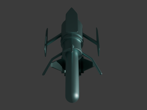 Dandadan Robot Alien Penis Sextoy Lowpoly Rigged Modelo 3D