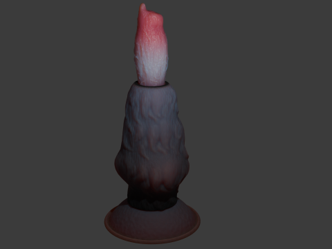 Sheathed Dog Penis Sextoy Rigged 3D 모델