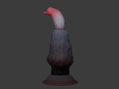 Sheathed Dog Penis Sextoy Rigged 3D 모델