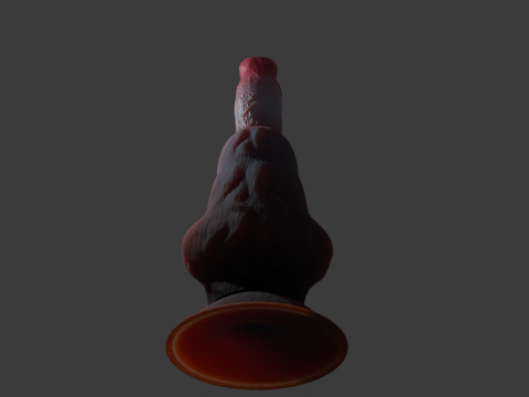 Sheathed Dog Penis Sextoy Rigged 3D 모델