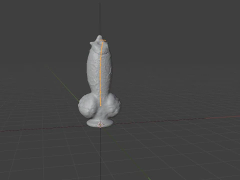 Fantasy Spyke Penis Sextoy Low poly Rigged 3D Model