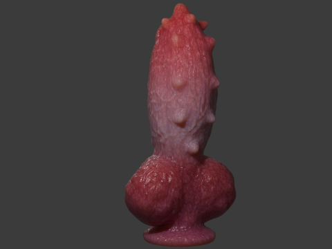 Fantasy Spyke Penis Sextoy Low poly Rigged 3D Model