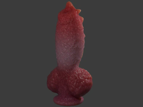 Fantasy Spyke Penis Sextoy Low poly Rigged 3D Model