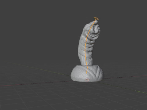 Fantasy Nikrann Dragon Penis Sextoy Low Poly Rigged 3D 模型