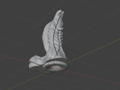Fantasy Alien Gurax Penis Sextoy Rigged 3Dモデル