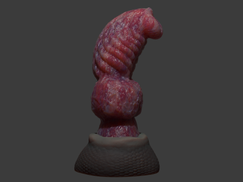 Fantasy Dragon Penis Sextoy Knottinham Rigged 3D Модель