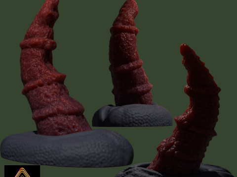 Fantasy Dragon Penis Sextoy Bordrazt Rigged 3D Model