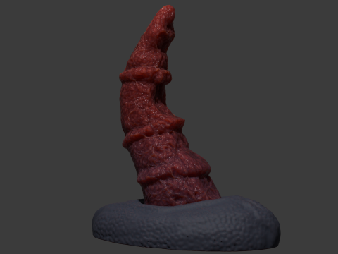 Fantasy Dragon Penis Sextoy Bordrazt Rigged Modelo 3D