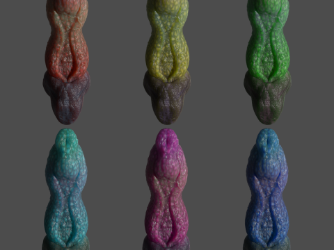 Fantay Dragon Penis Sextoy Jolthran Rigged 3Dモデル
