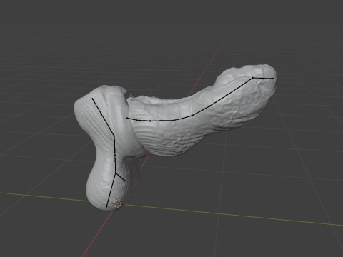 Fantay Dragon Penis Sextoy Jolthran Rigged 3Dモデル