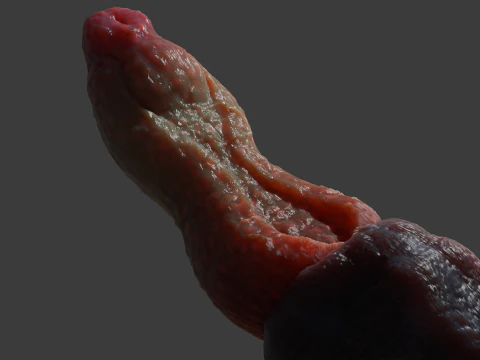 Fantay Dragon Pene Sextoy Jolthran truccato Modello 3D