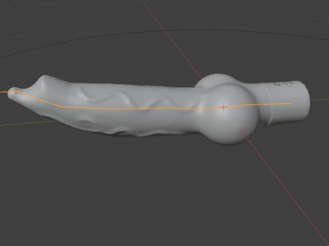 Minima Dog Vibrator Penis Sextoy Low Poly 3D Model