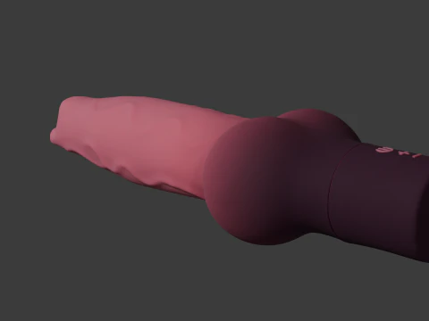 Minima Dog Vibrator Penis Sextoy Low Poly 3D Model