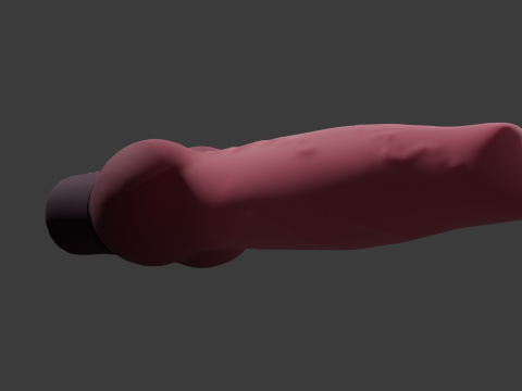 Minima Dog Vibrator Penis Sextoy Low Poly 3D मॉडल