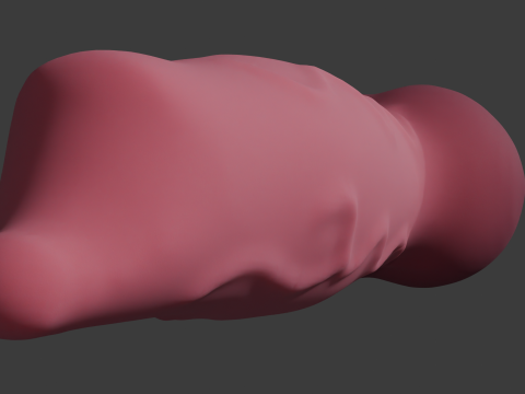 Minima Dog Vibrator Penis Sextoy Low Poly 3D मॉडल