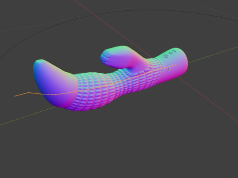 Minima Quon Dragon Vibrator Penis Sextoy Lowpoly Animated Rigged 3D 모델