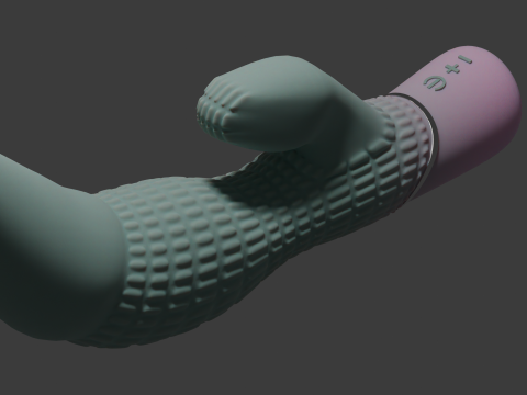 Minima Quon Dragon Vibrator Penis Sextoy Lowpoly Animated Rigged 3D 모델