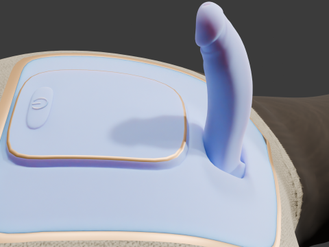 Teddy Bear Sextoy Machine Animated and Rigged 3D 모델