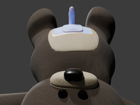 Teddy Bear Sextoy Machine Animated and Rigged 3D 모델