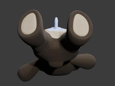 Teddy Bear Sextoy Machine Animated and Rigged 3D 모델